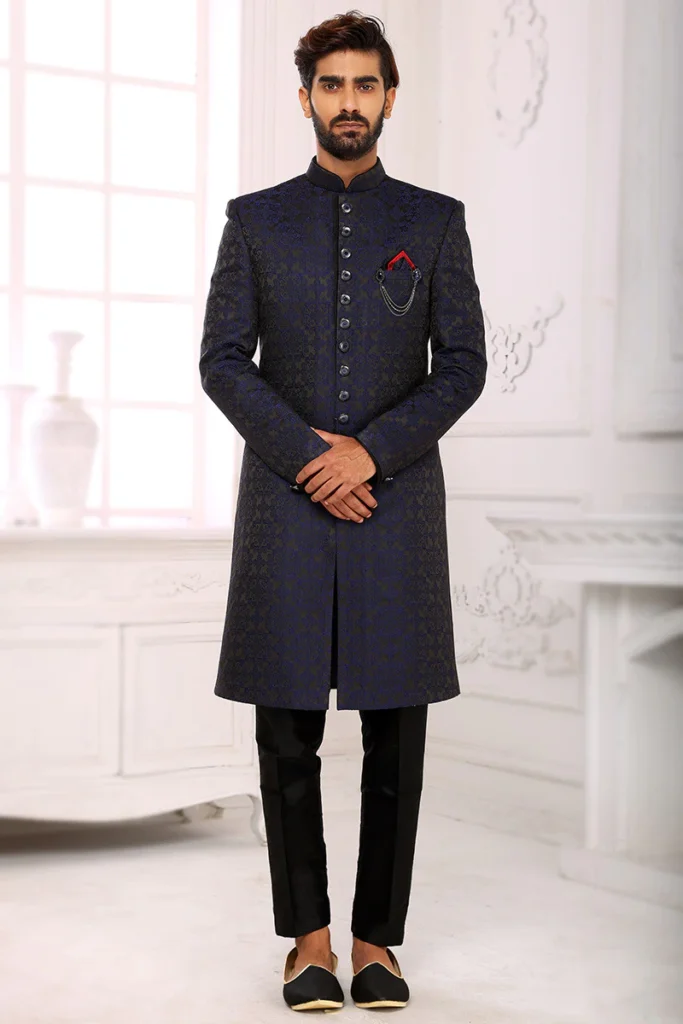 best black sherwani